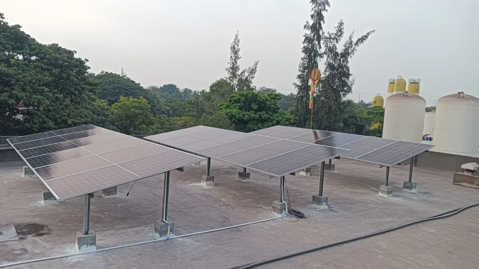 Solar installation at a steel industry site in Mecheri, Tamil Nadu
